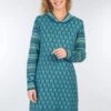 Strickkleid Benja Rose - Deep Ocean