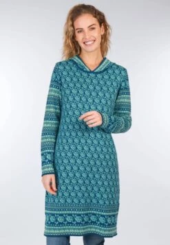 Strickkleid Benja Rose - Deep Ocean