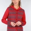 Strickjacke Freya Tulip Bow - Rubin