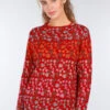Pullover Sofia Millefleurs - Rubin