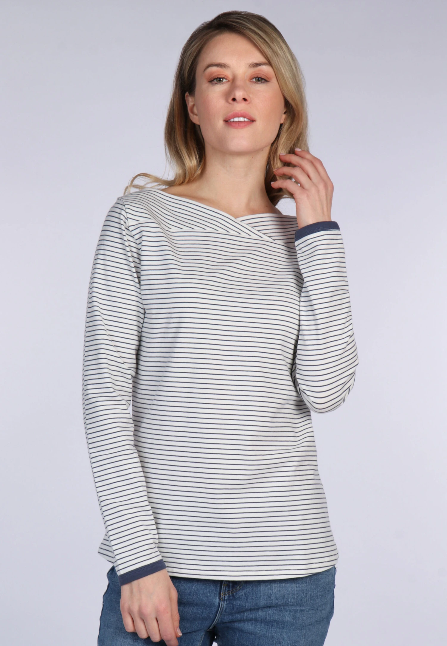 Langarmshirt Kajsa - Ivory