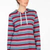 Hoodie Hilja Rainbow Stripe- Navy
