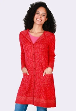 Strickmantel Britta - Rubin