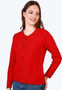 Strickjacke Hilda - Rubin