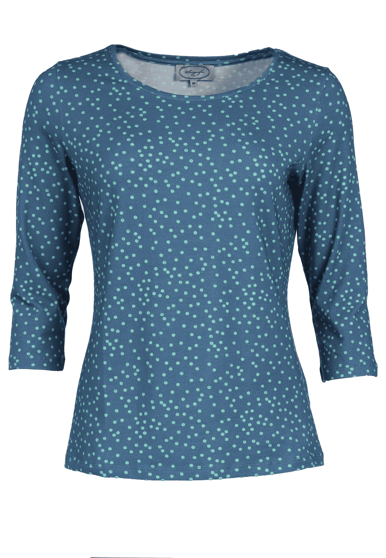 Langarmshirt Mabel Dot- Fjord – Bild 2