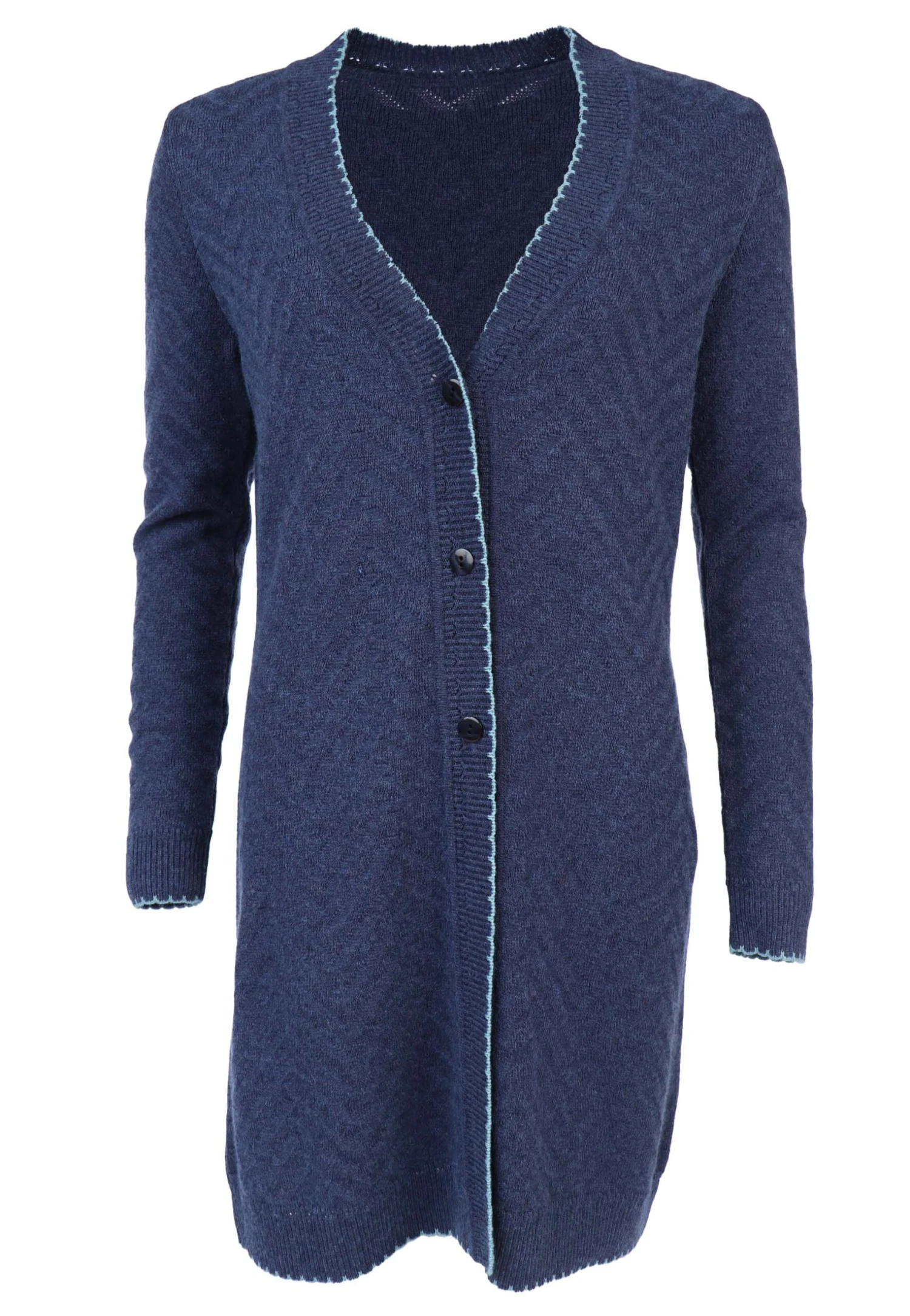 Strickmantel Adelheid - Navy – Bild 2