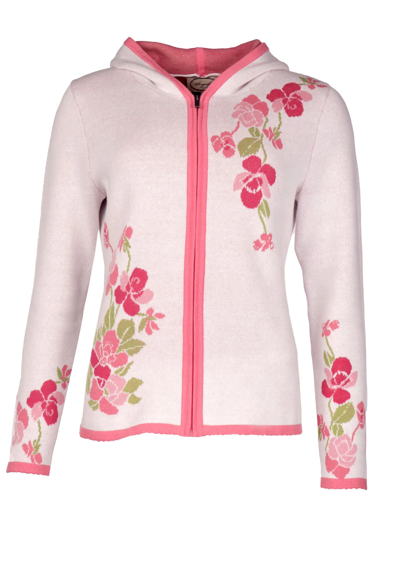 Strickjacke Katleen Violet - Ivory – Bild 2