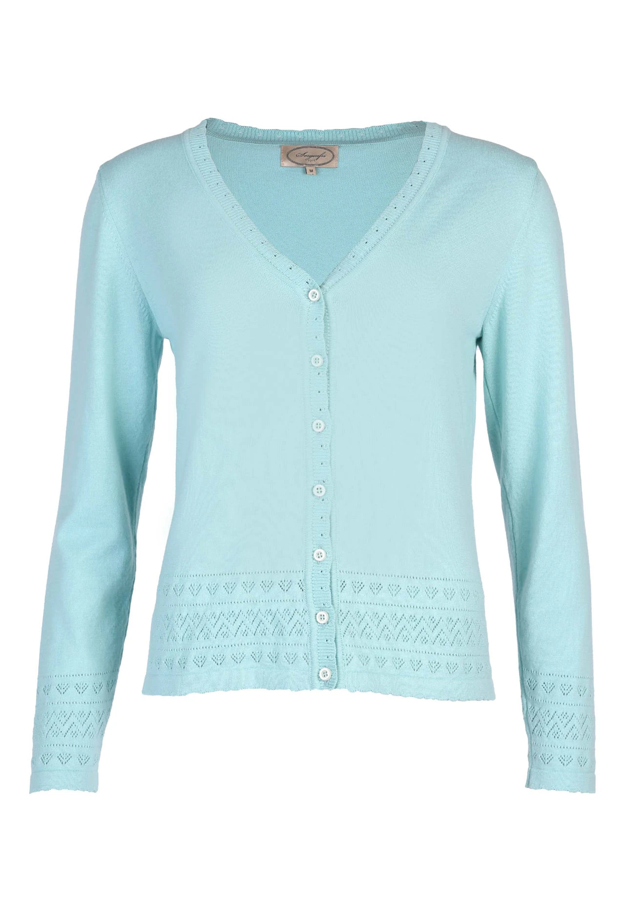 Strickjacke Amily - Pastel Blue – Bild 2