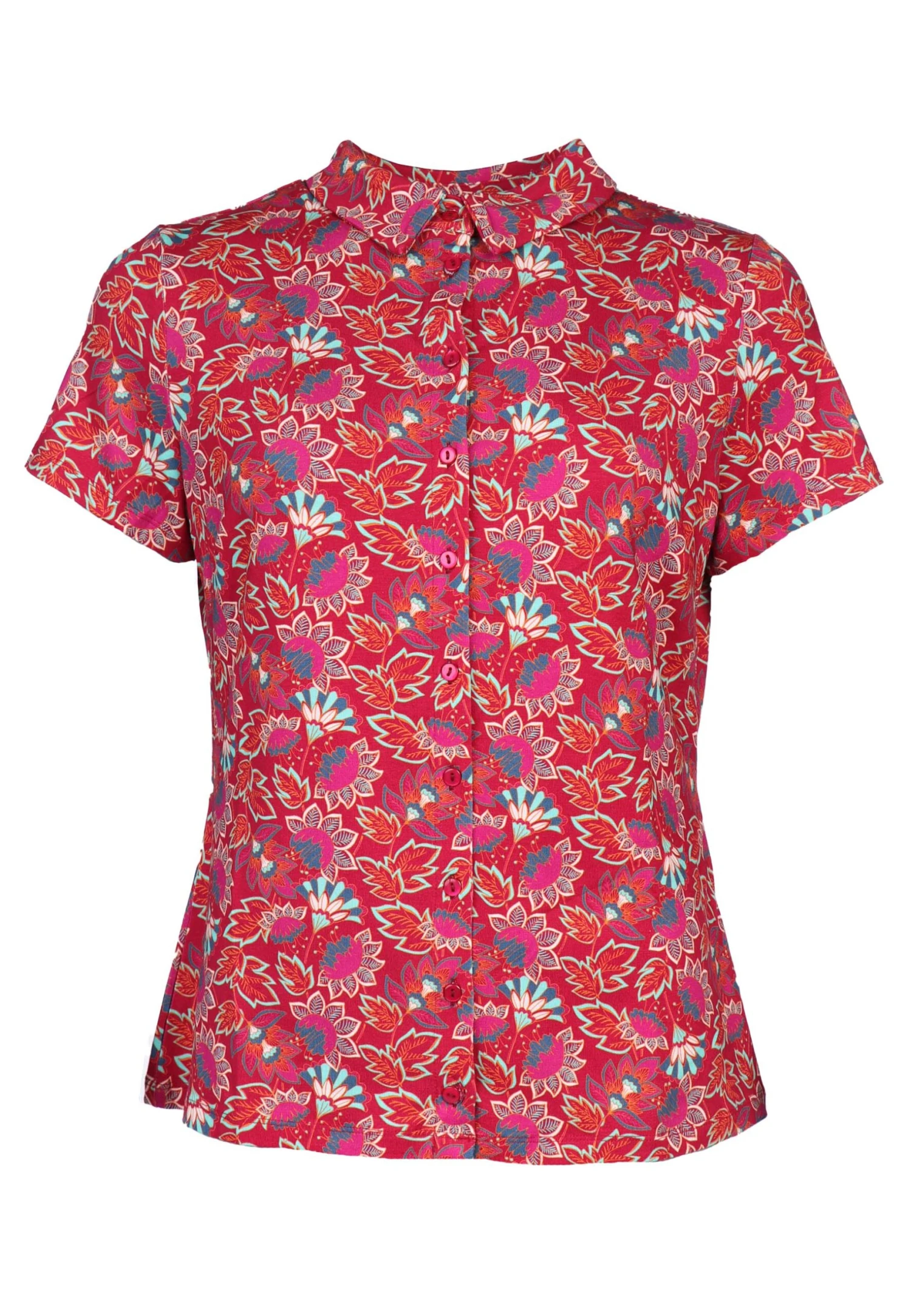 Bluse Cylita Oriental Flower - Rubin – Bild 2