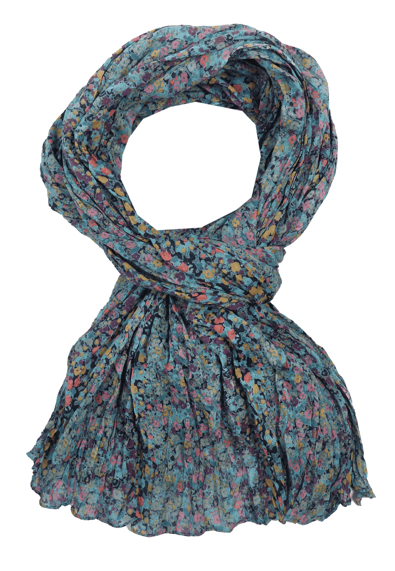 Tuch Fletti Flower Confetti- Navy – Bild 2