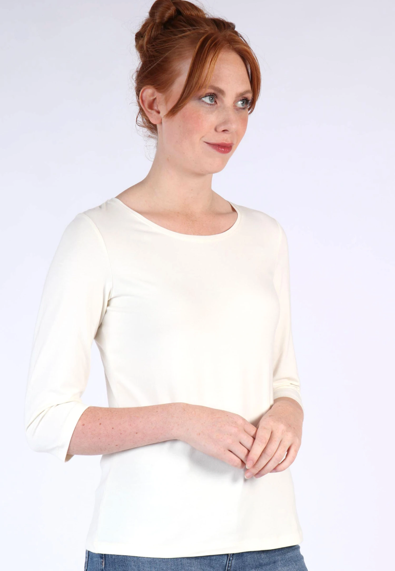Langarmshirt Mabel- Ivory – Bild 3