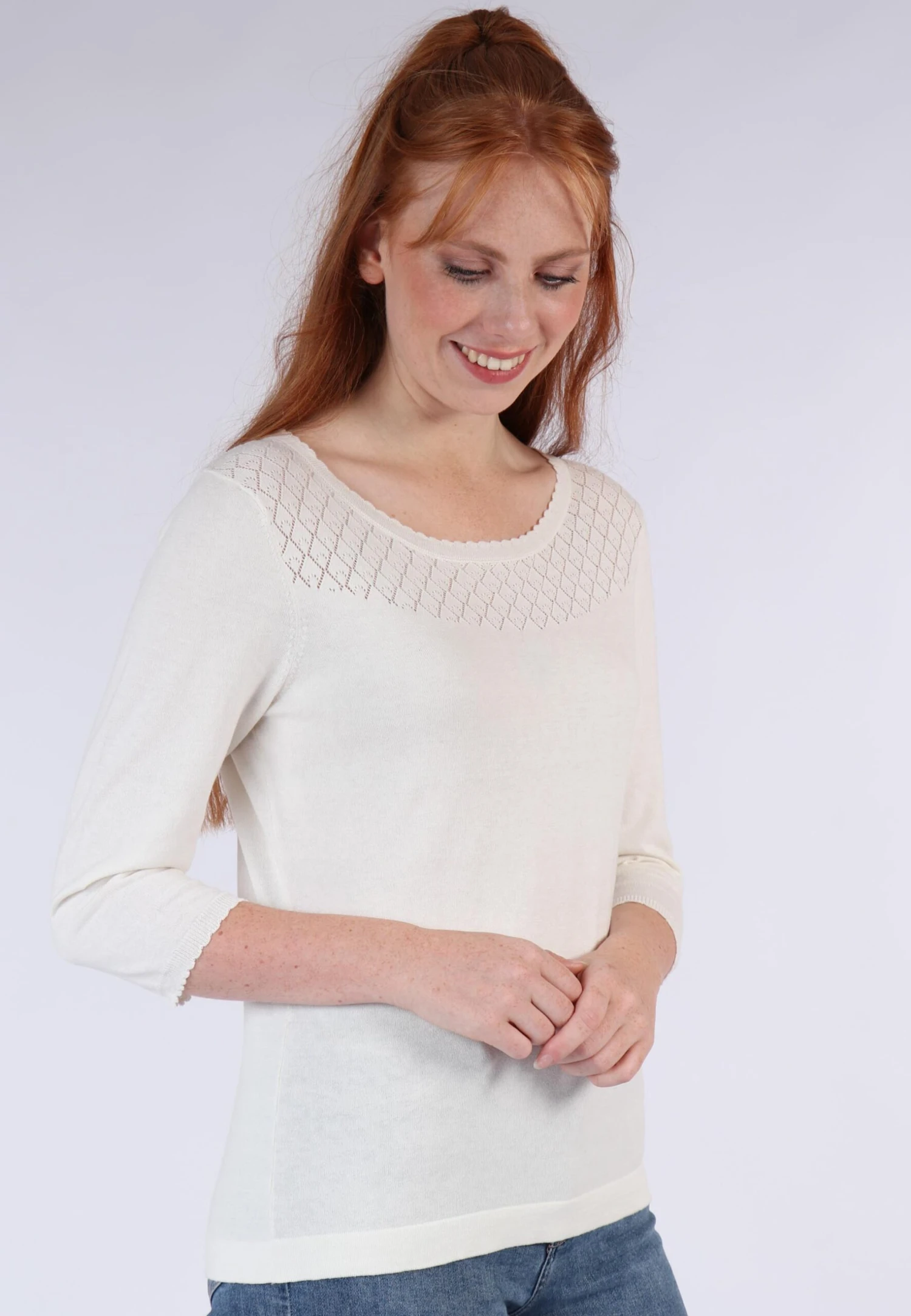 Strickpullover Dafne- Ivory – Bild 3