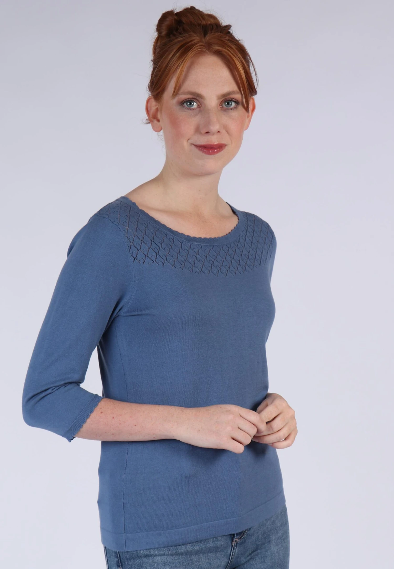 Strickpullover Dafne- Fjord – Bild 3