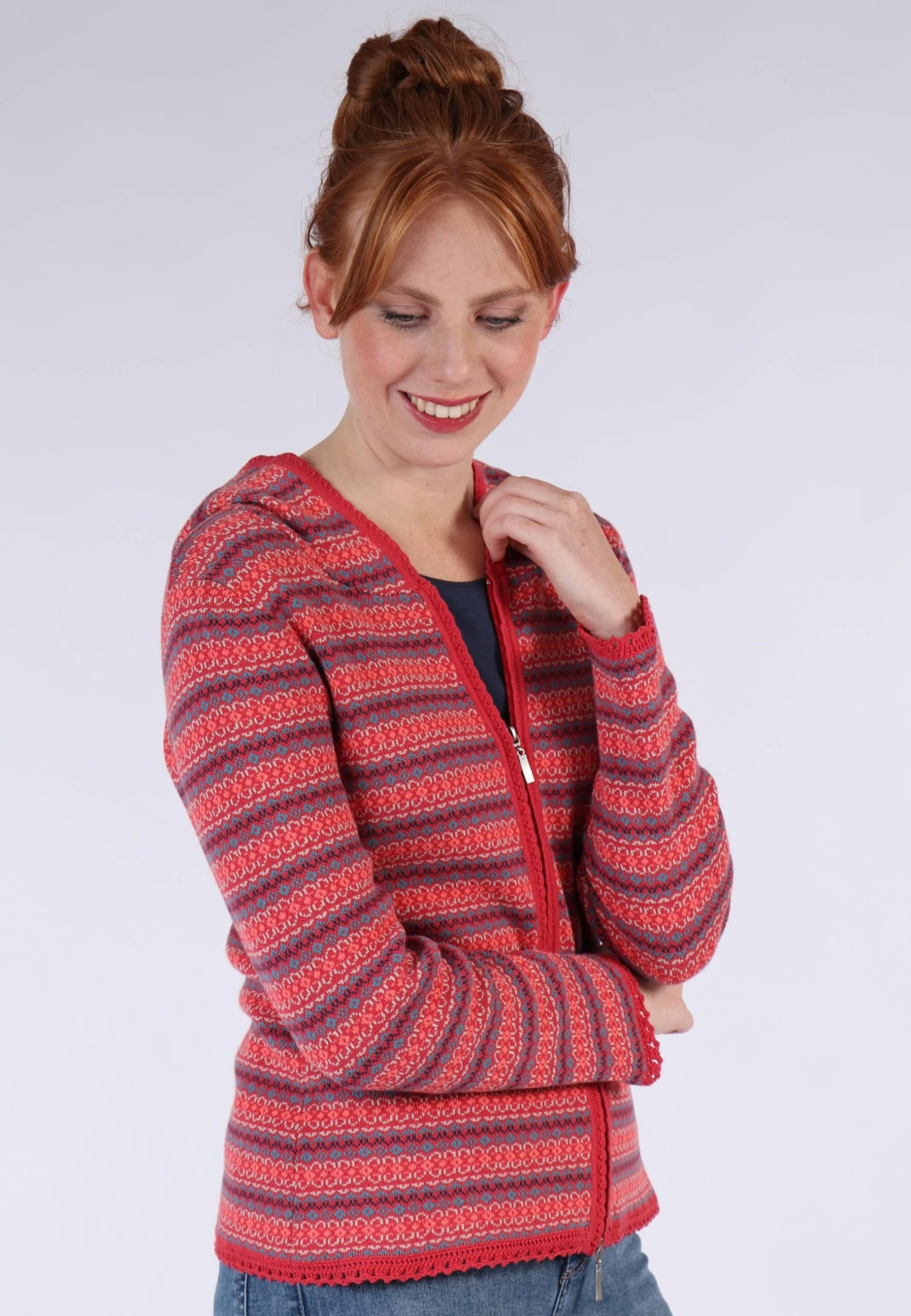 Strickjacke Katleen- Cardinal – Bild 3