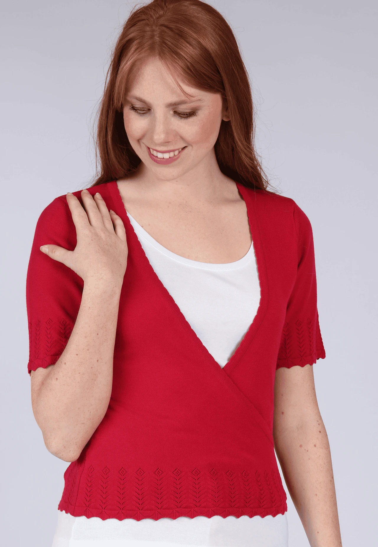 Strickjacke Suki - Rubin – Bild 3