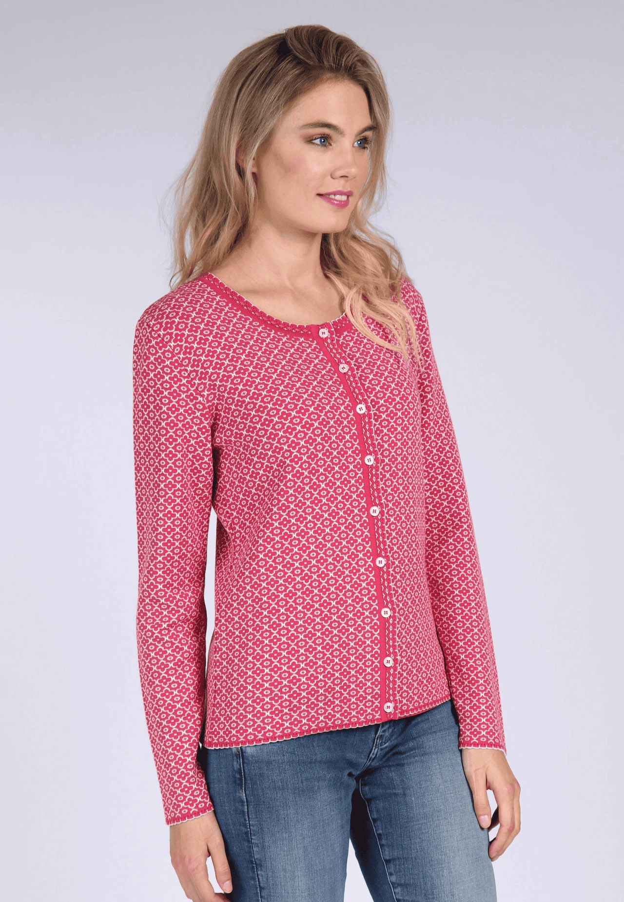 Strickjacke Gaia - Pink – Bild 3