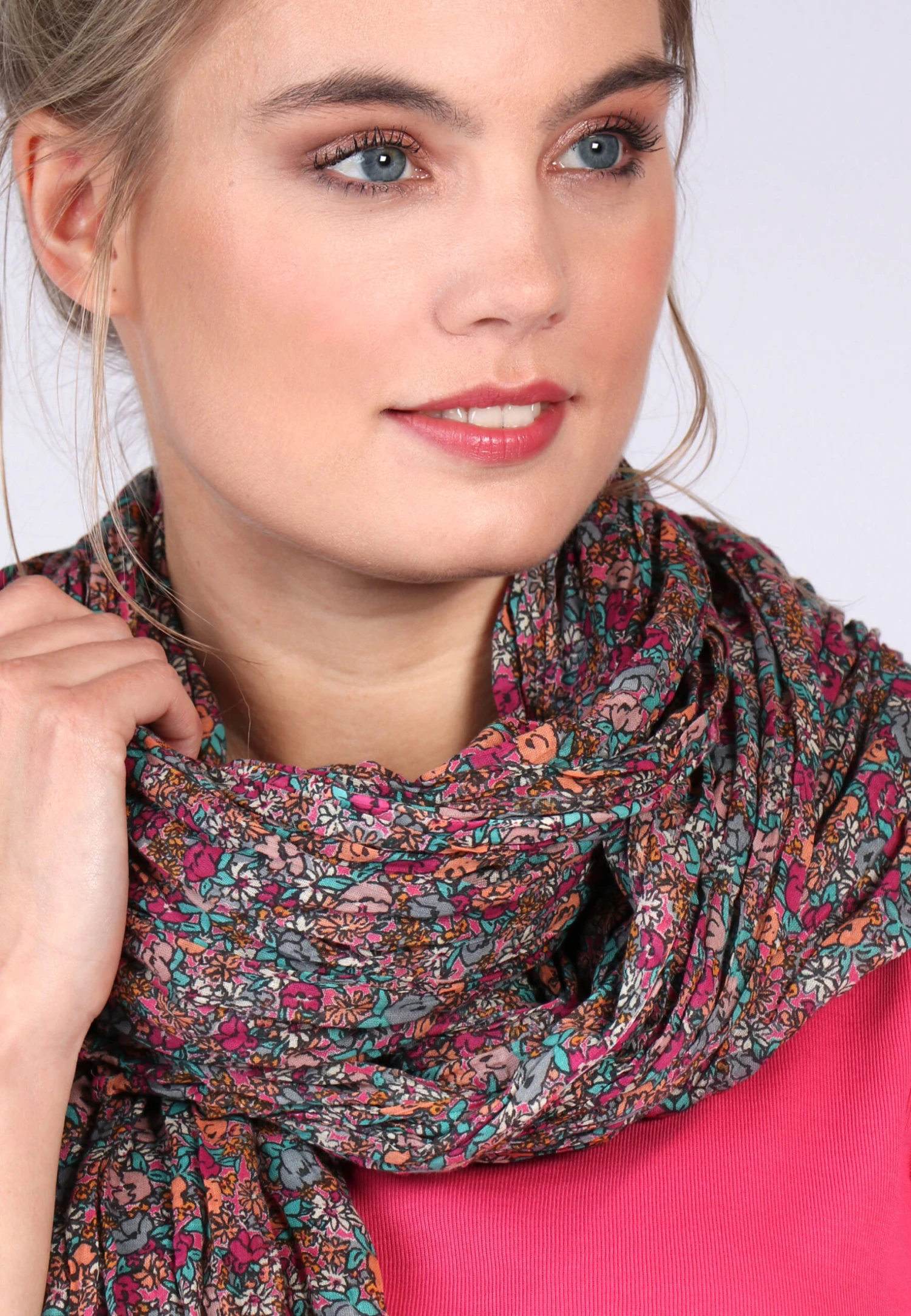 Tuch Fleur- Pink – Bild 3