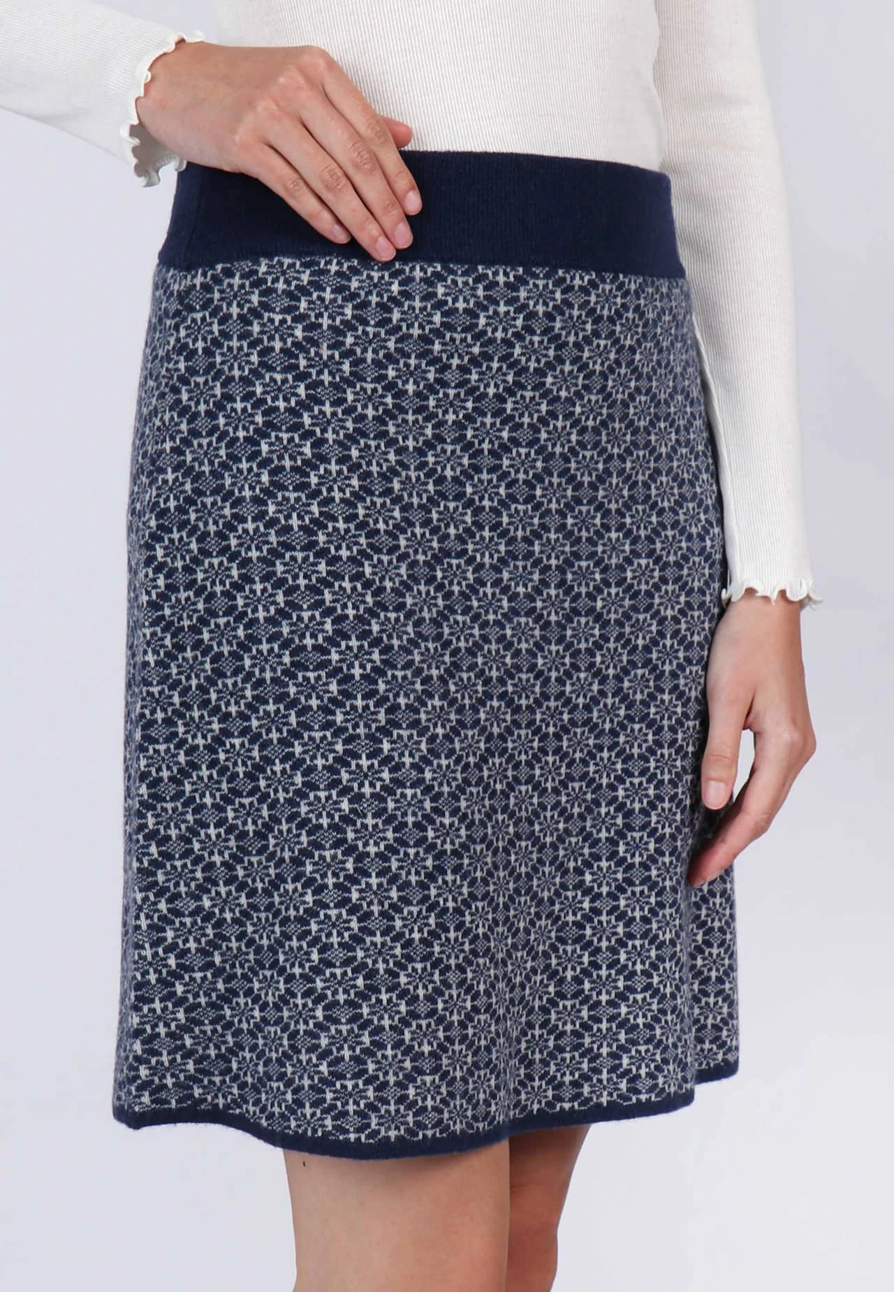 Strickrock Mina - Navy – Bild 3