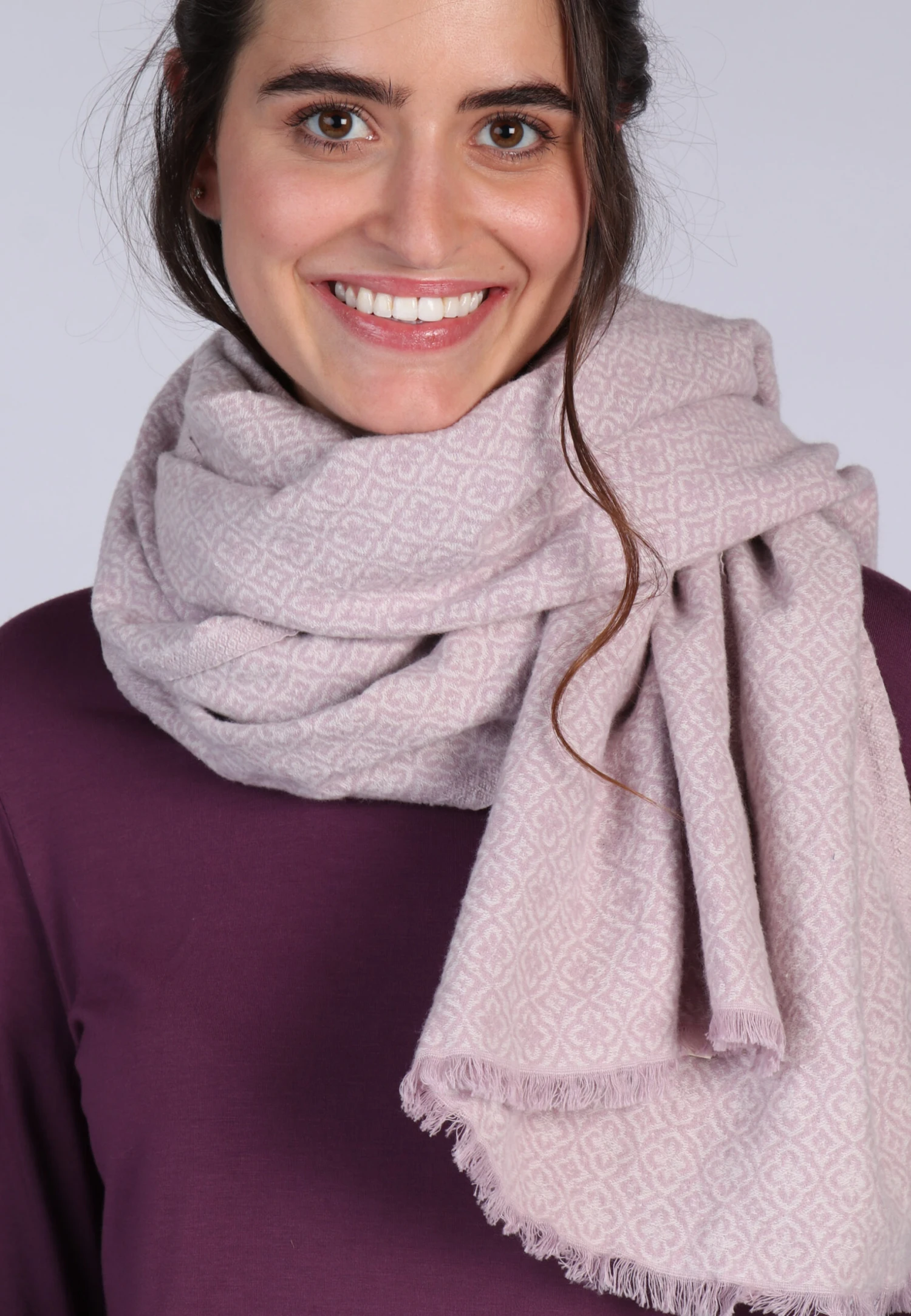 Schal Damask - Rose – Bild 3