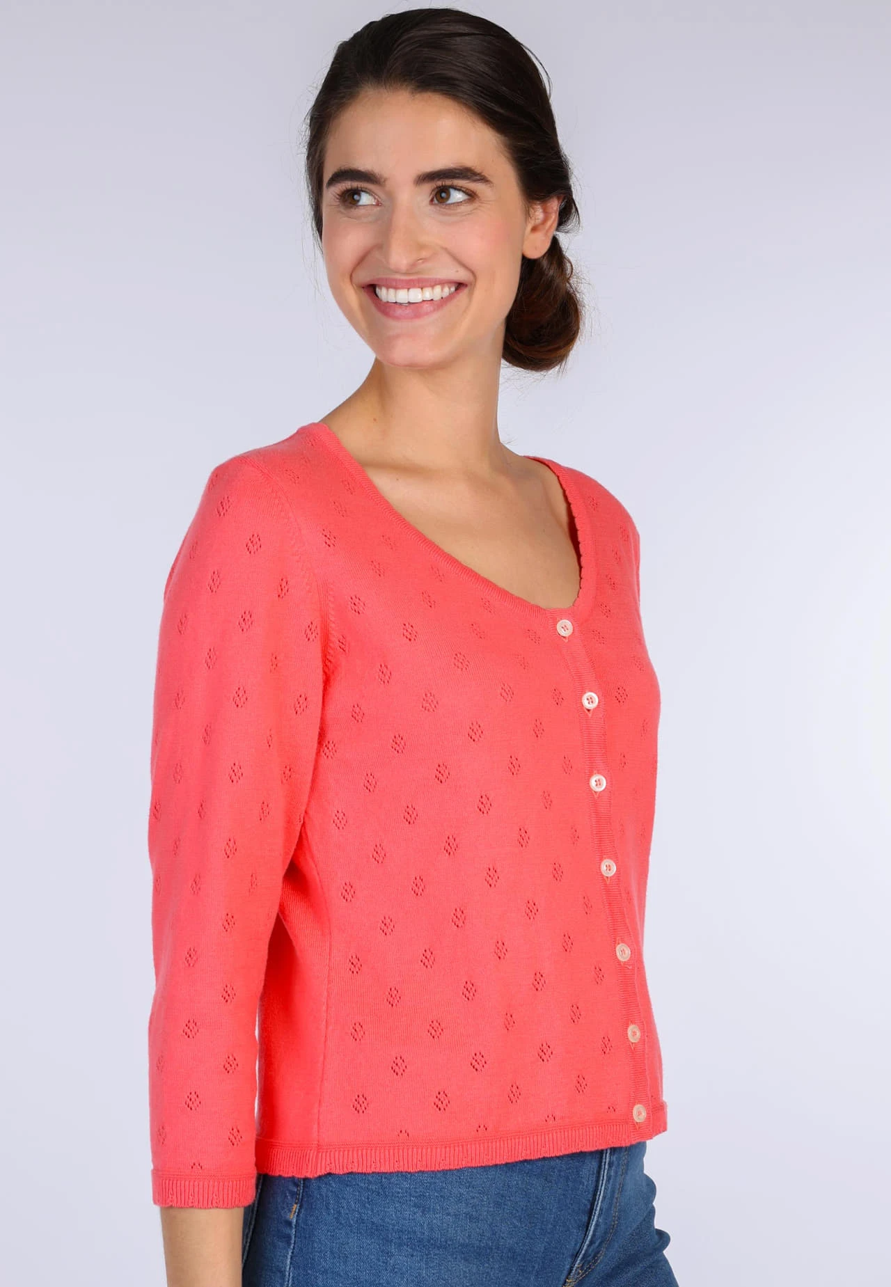 Strickjacke Liselotte Daisy - Rouge – Bild 3