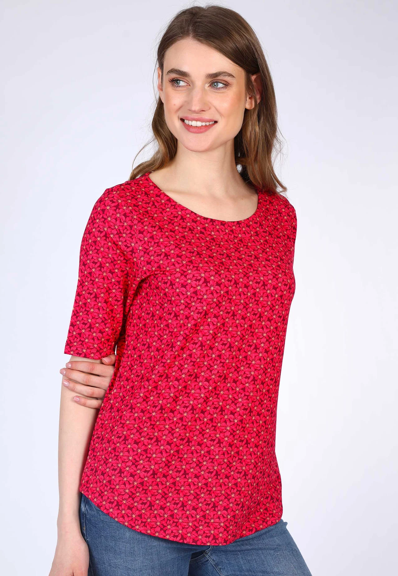 T-Shirt Nini Flower Field- Azalea – Bild 3