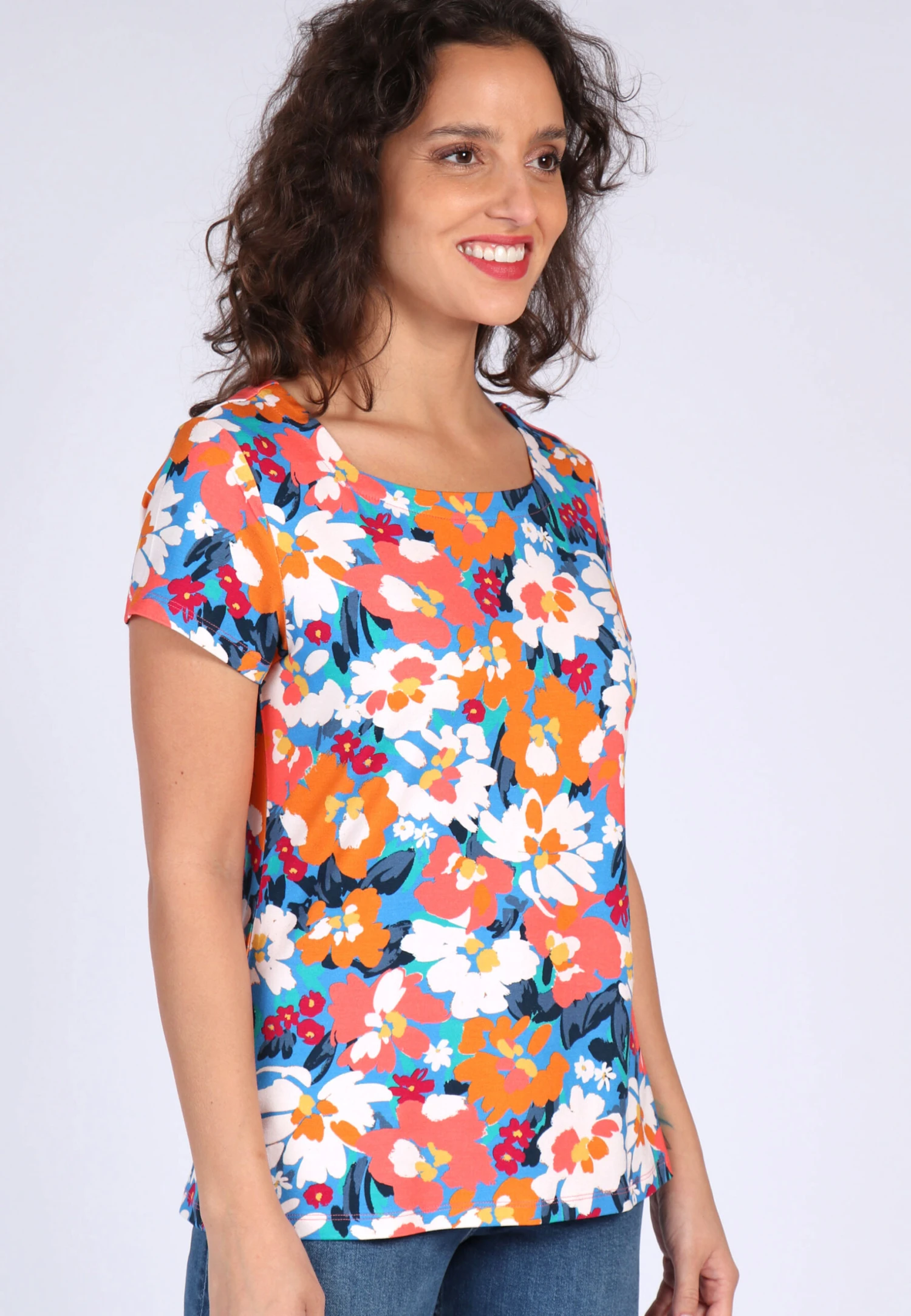 T-Shirt Tal Summer Bouquet - Riviera – Bild 3