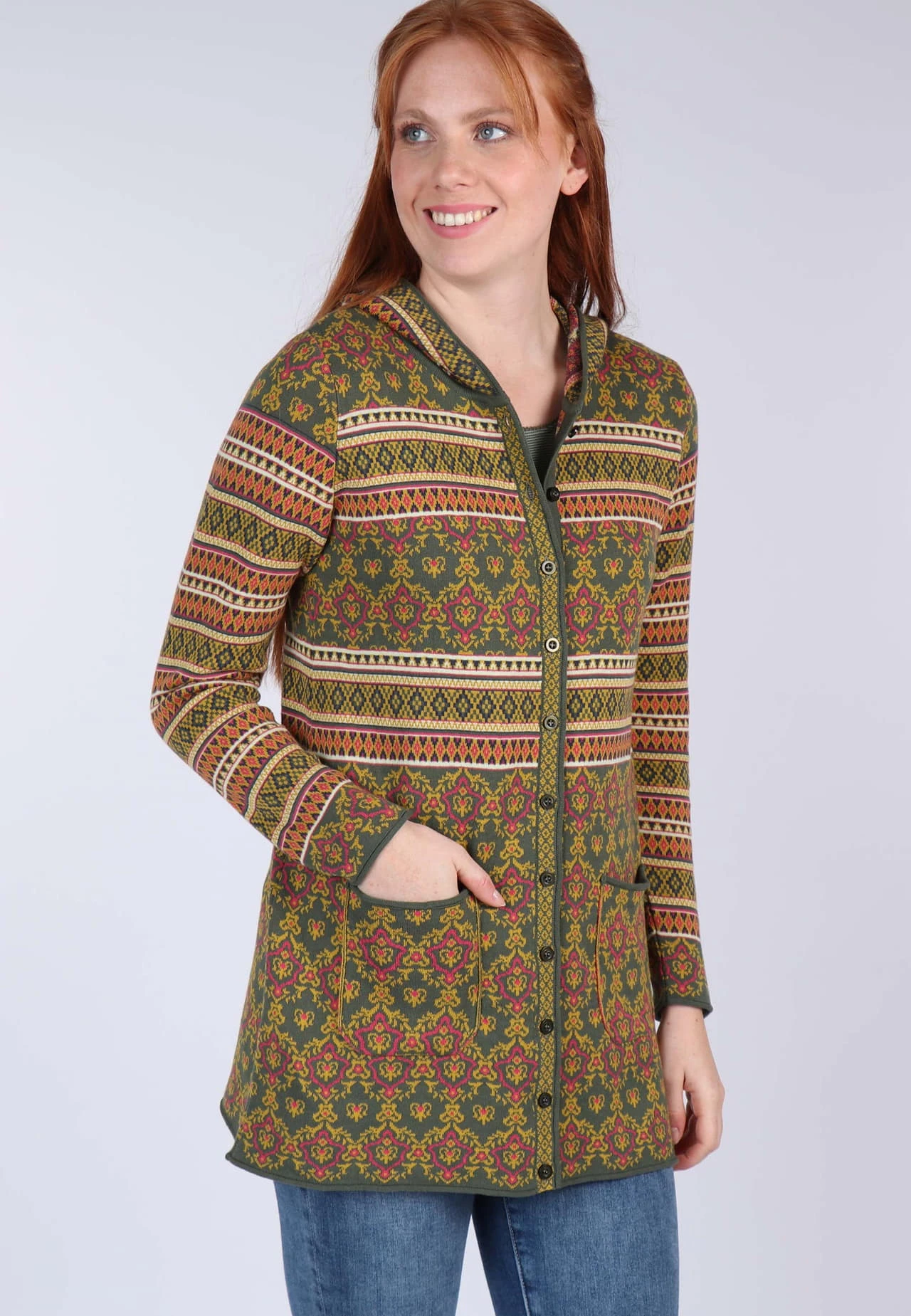 Strickmantel Karlie Royal - Thyme – Bild 3