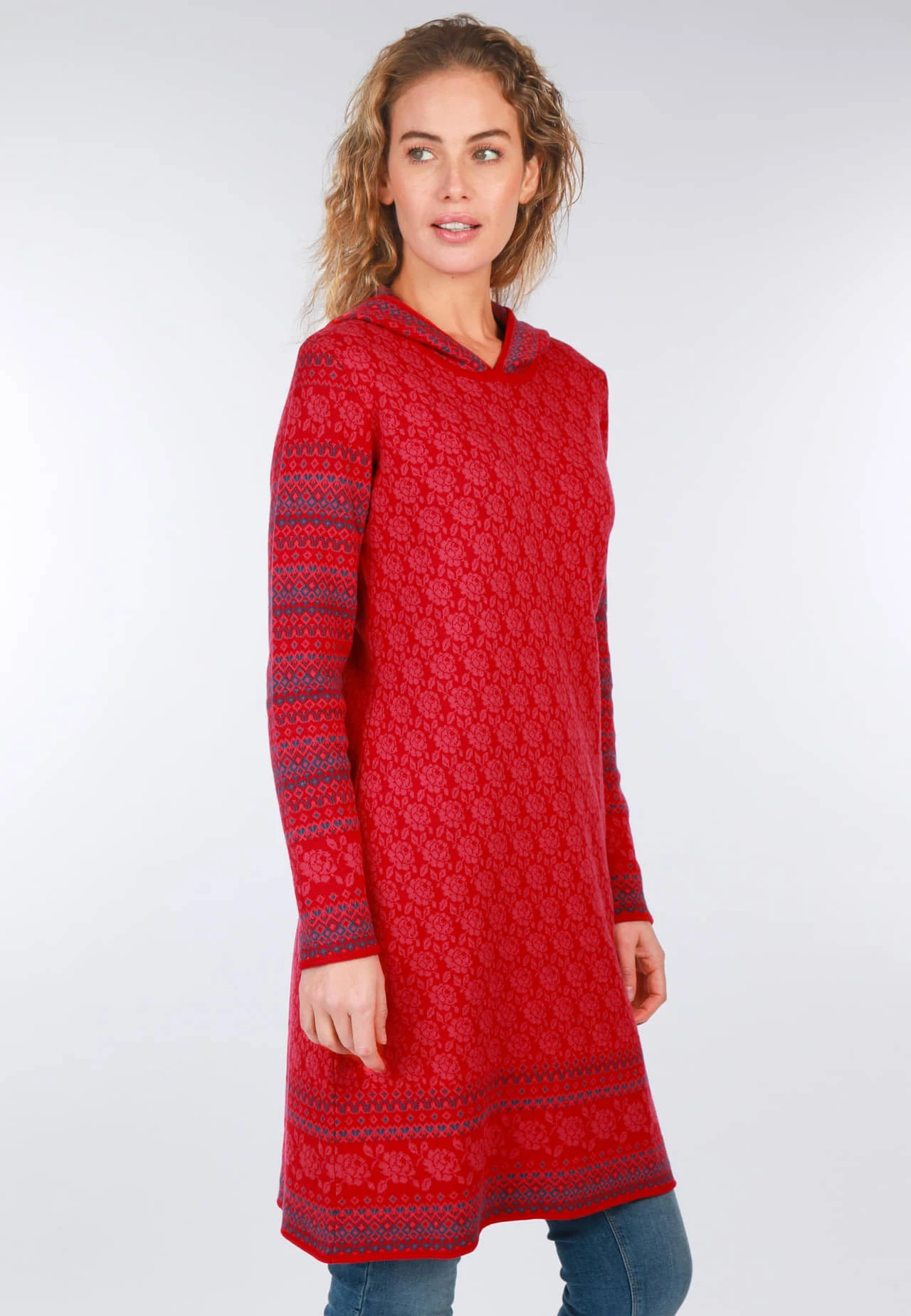 Strickkleid Benja Rose - Rubin – Bild 3