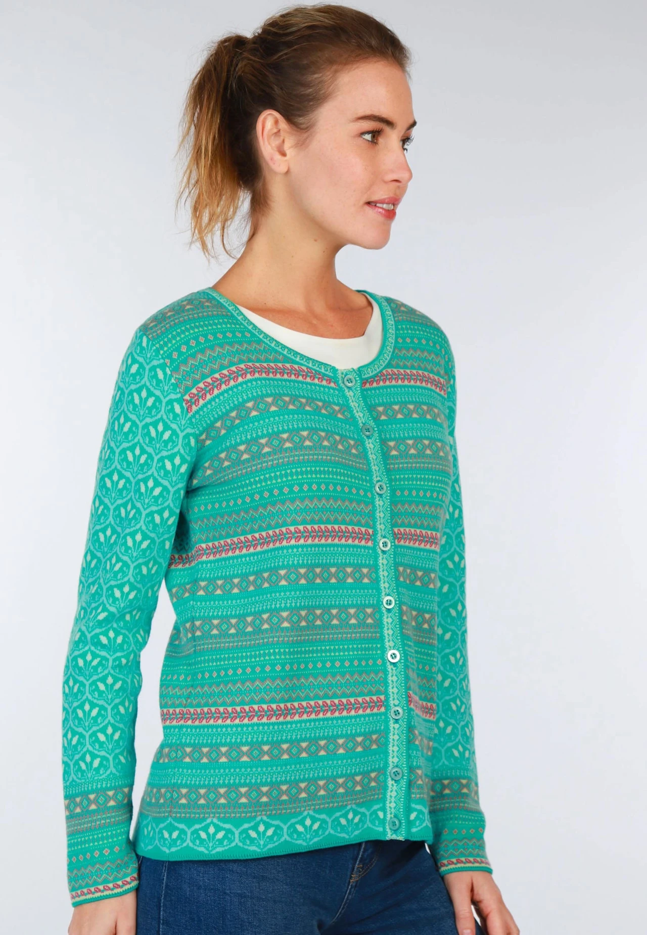 Strickjacke Renee Porcelain - Atlantis – Bild 3