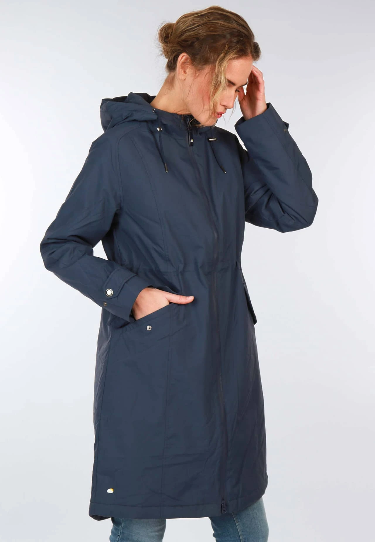 Mantel Neliea- Navy – Bild 3