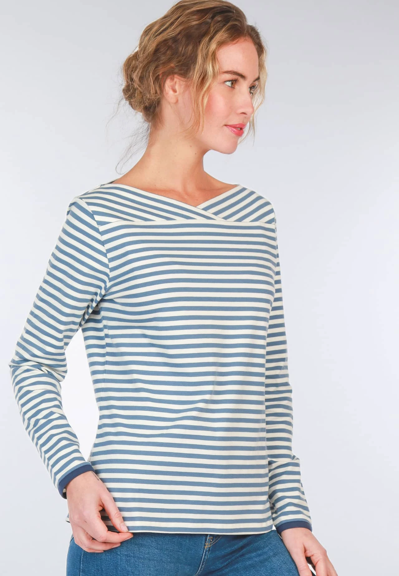 Langarmshirt Kajsa- Swedish Blue – Bild 3