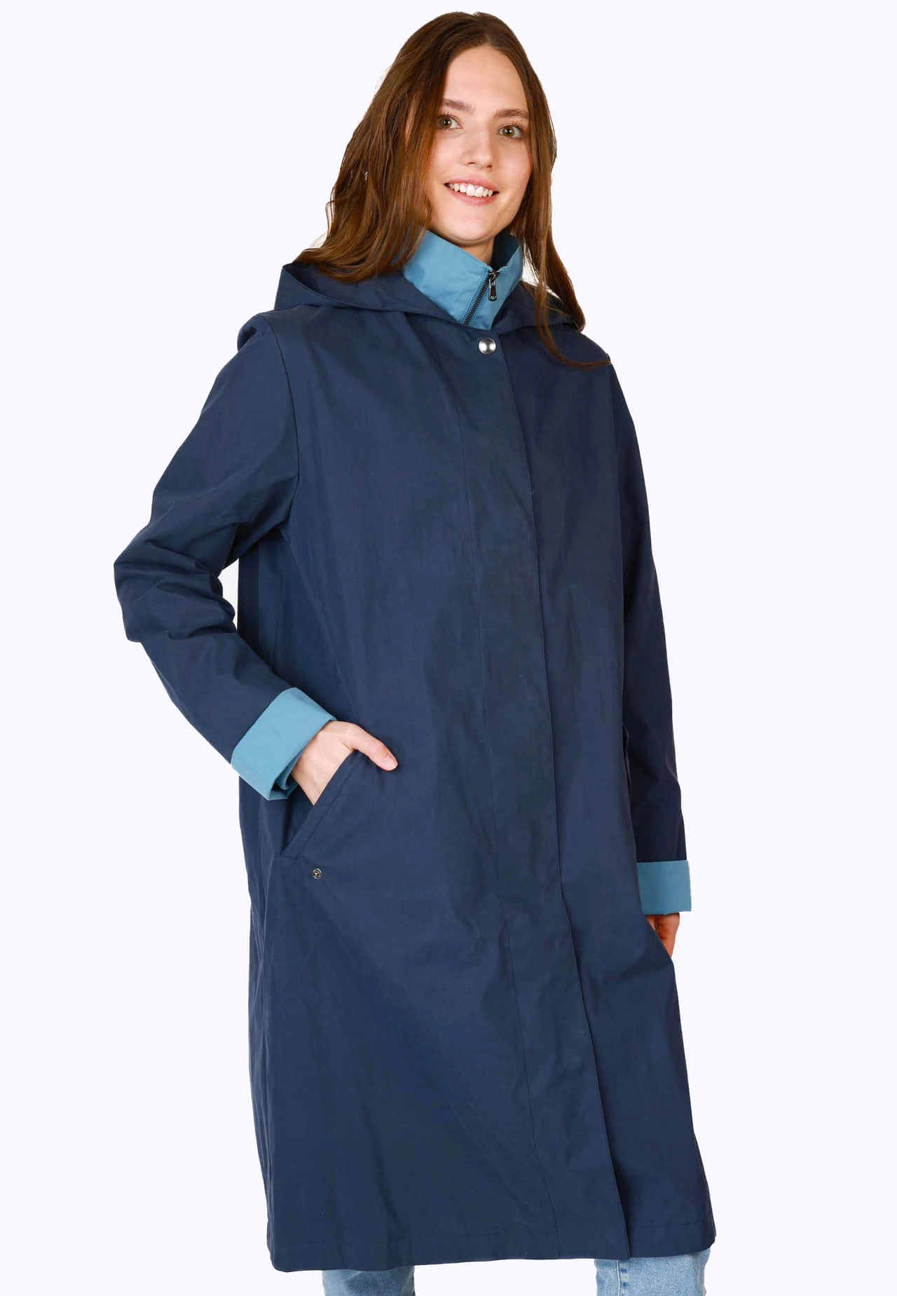 Mantel Riekje - Navy – Bild 3