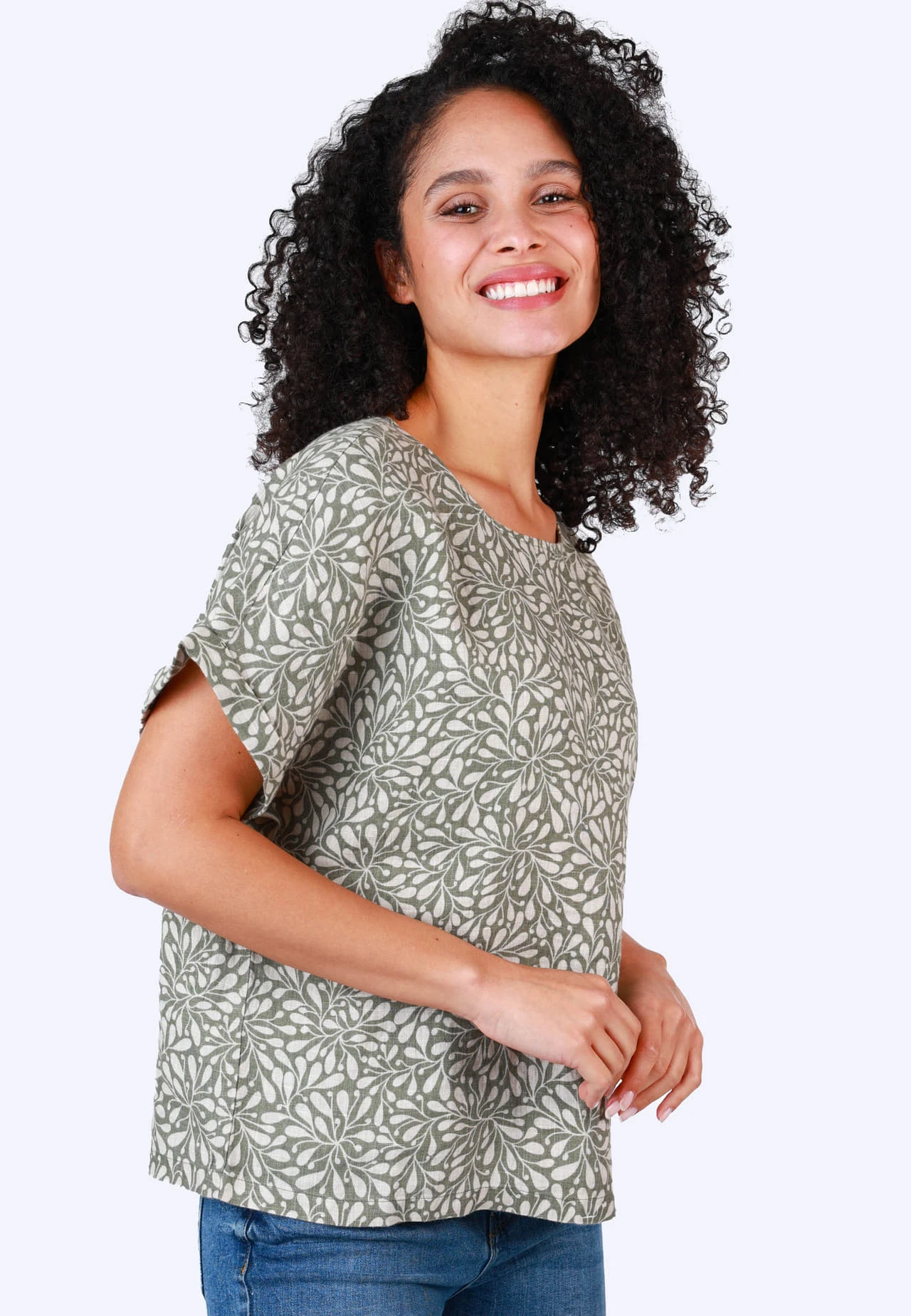 Bluse Arlyn Coral - Olive – Bild 3