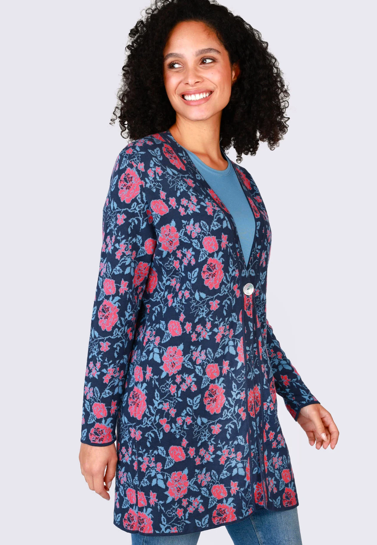 Strickjacke Rena - Navy – Bild 3