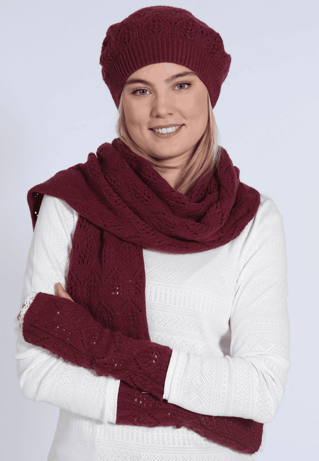 Handstulpe Dalina - Burgundy – Bild 4