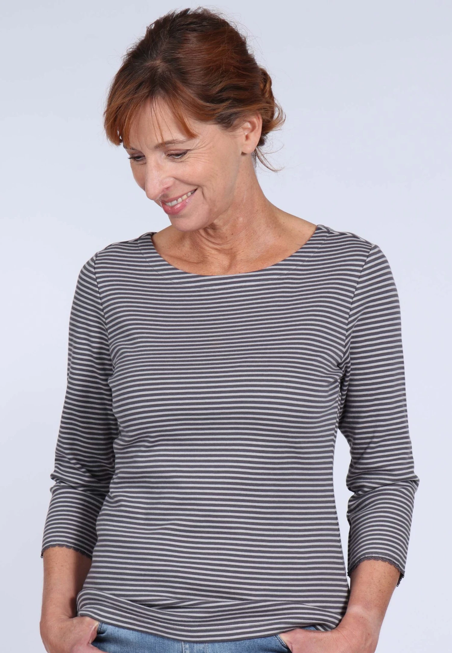 Langarmshirt Bea - Anthracite – Bild 4