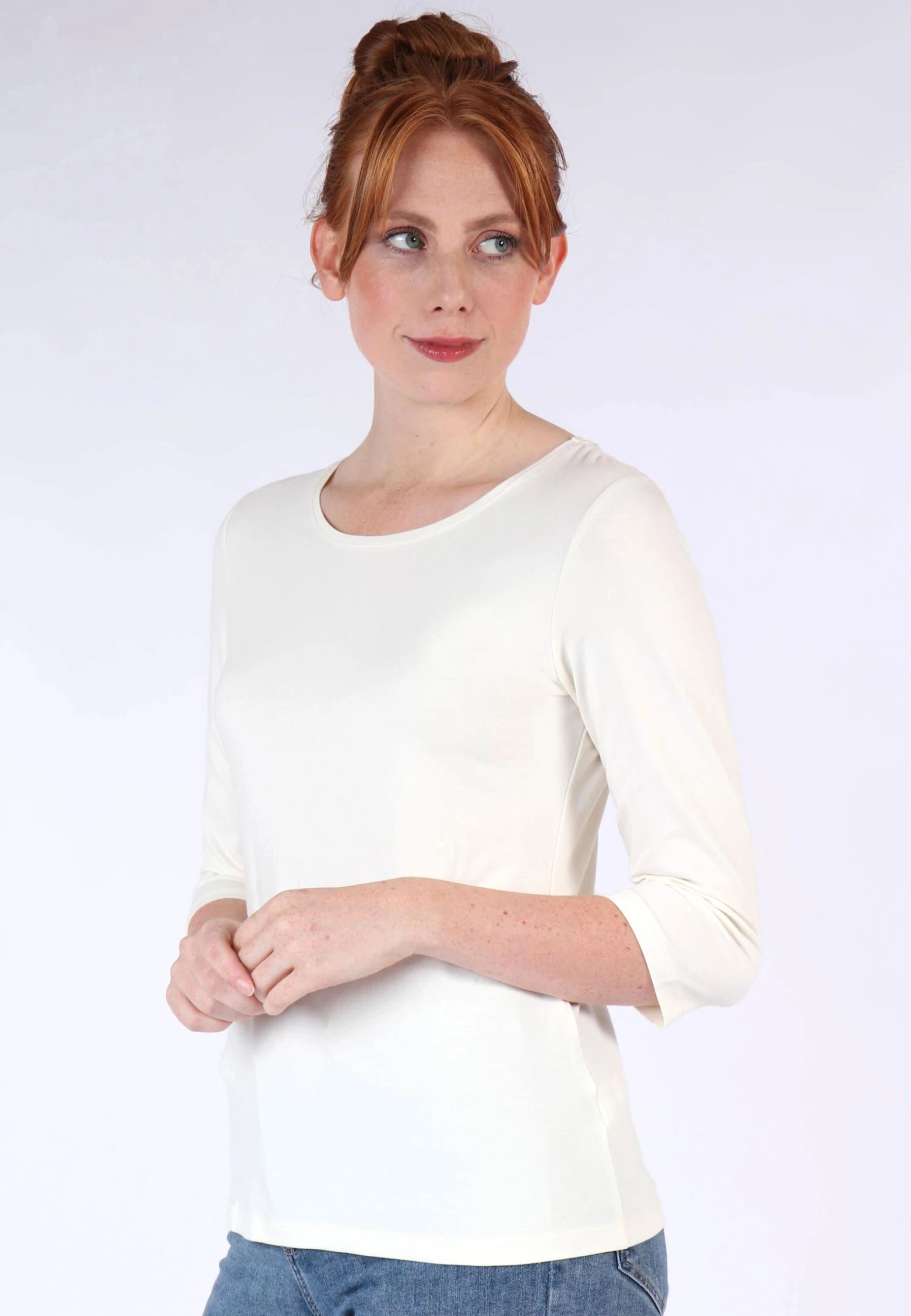 Langarmshirt Mabel- Ivory – Bild 4
