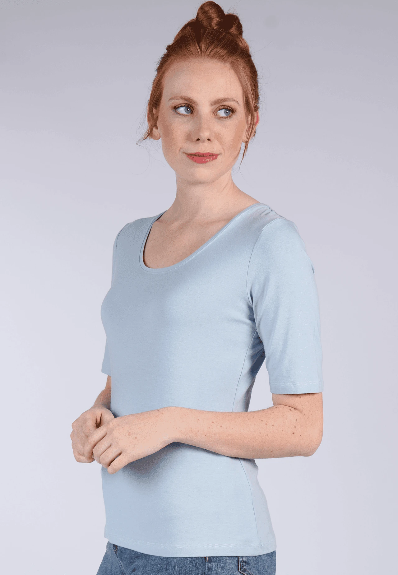 T-Shirt Allissar- Light Blue – Bild 4