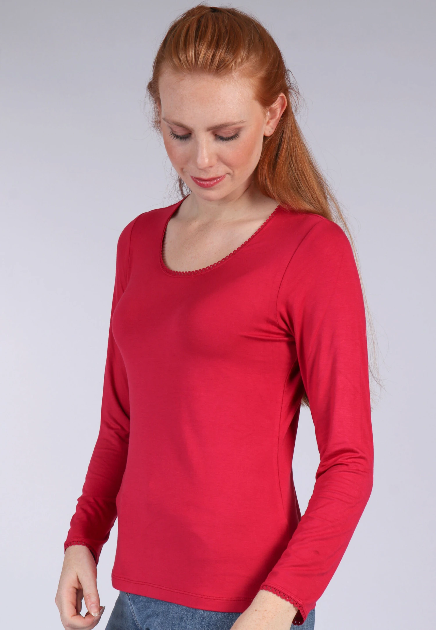 Langarmshirt Philia- Rubin – Bild 4