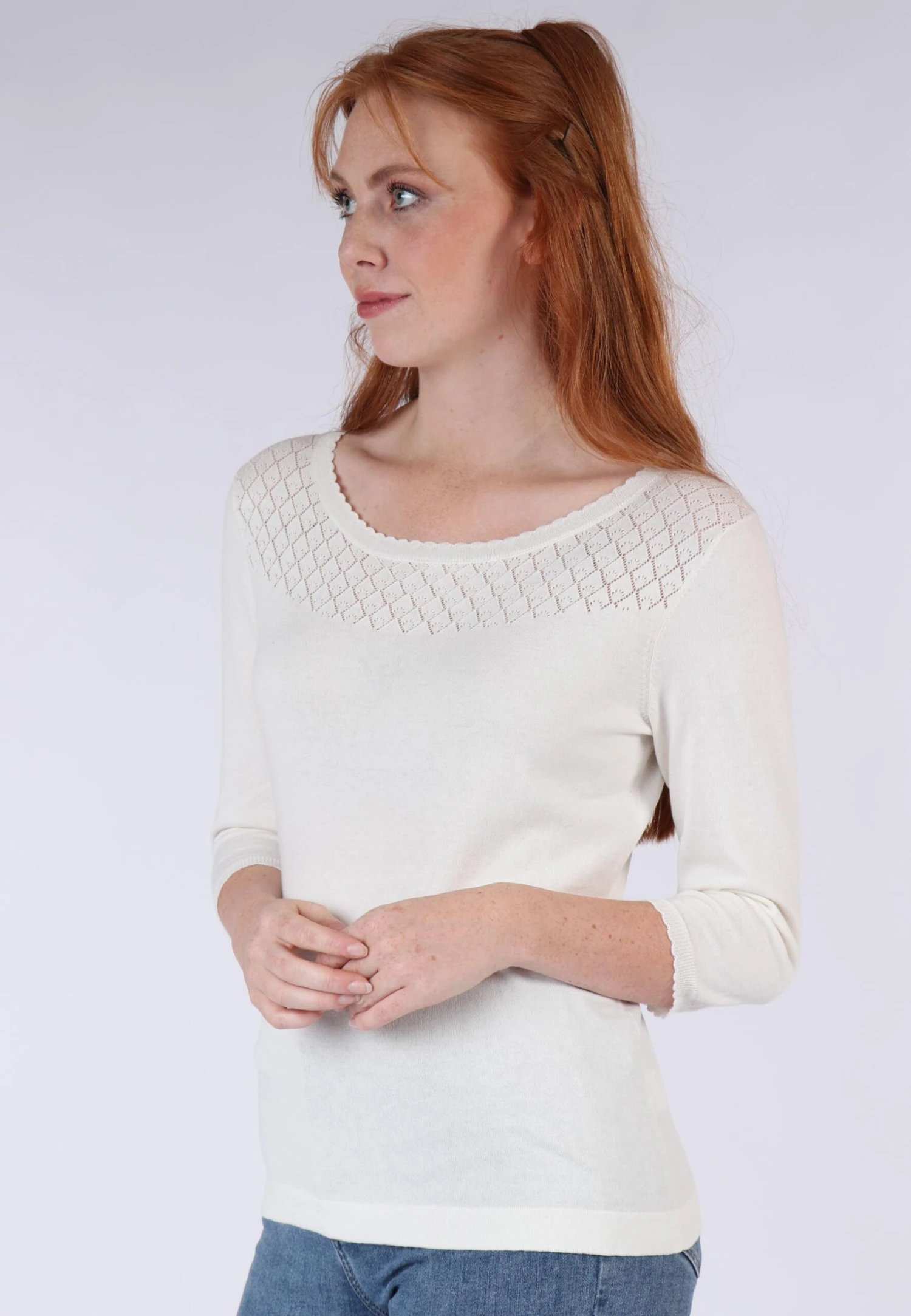 Strickpullover Dafne- Ivory – Bild 4
