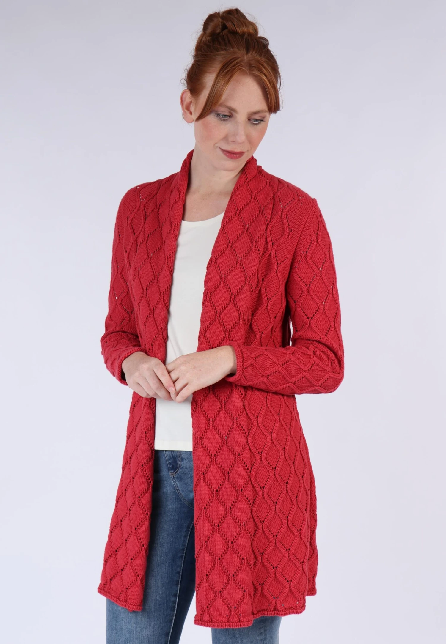 Strickmantel Ebbie - Cardinal – Bild 4