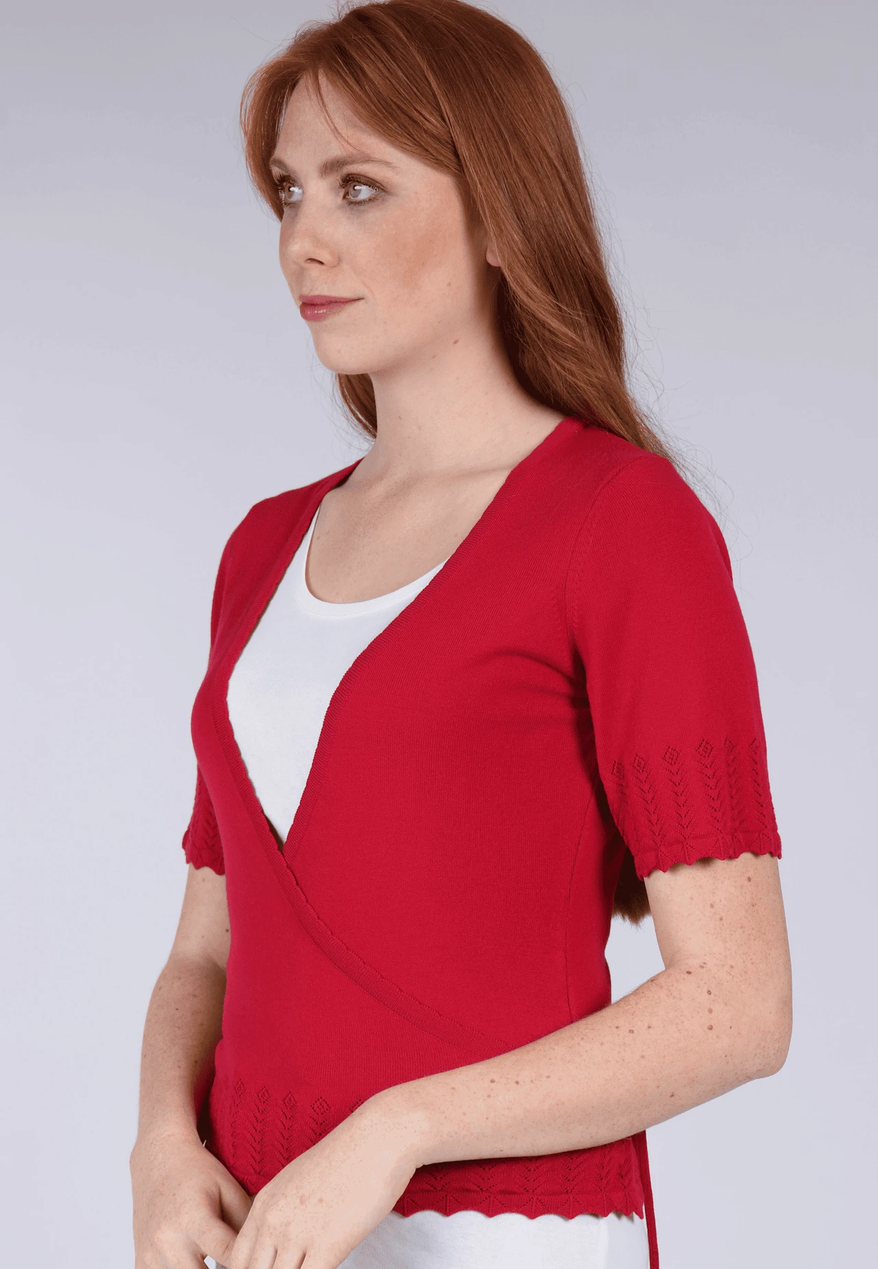 Strickjacke Suki - Rubin – Bild 4