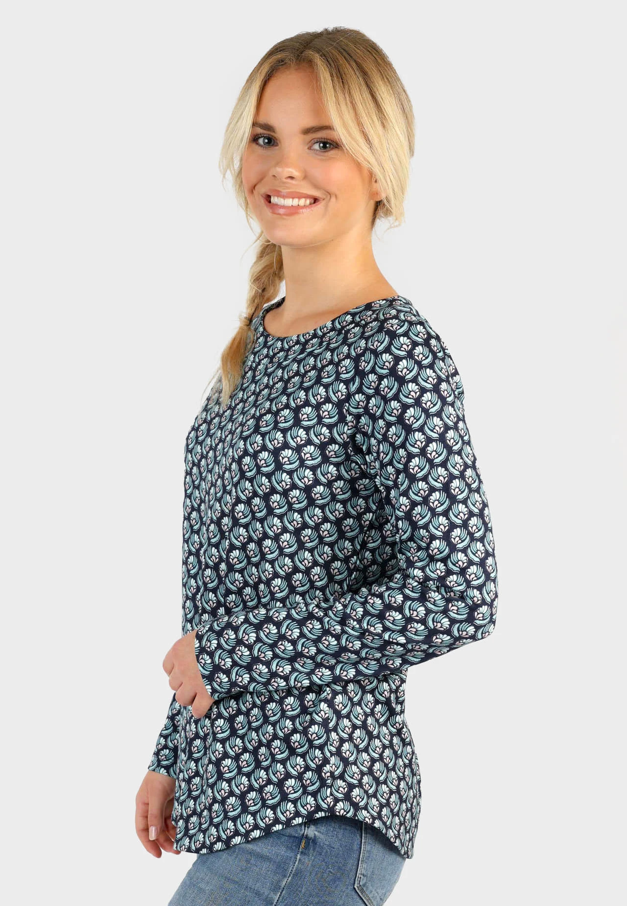 Langarmshirt Ninima- Navy – Bild 4