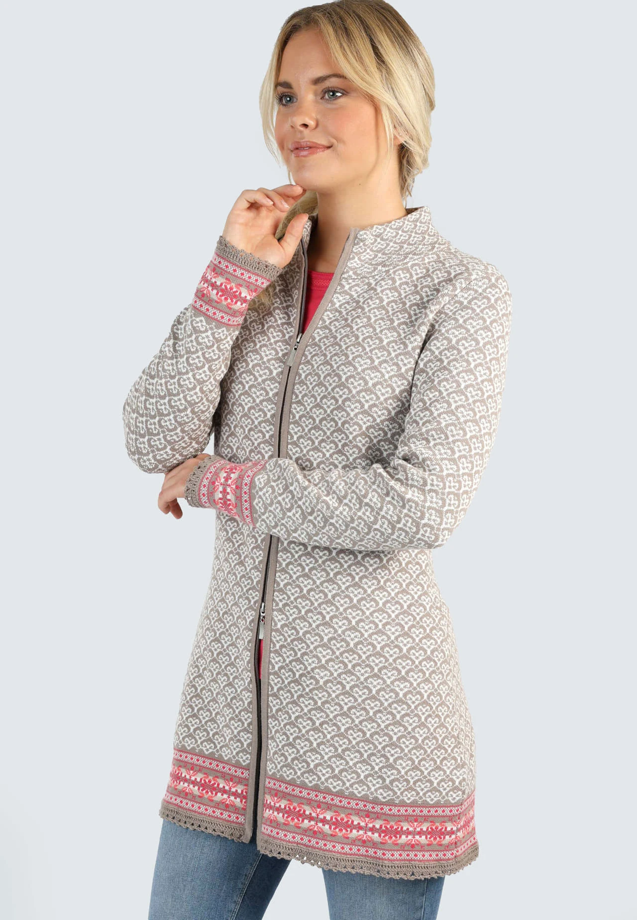 Strickmantel Jade - Oyster – Bild 4