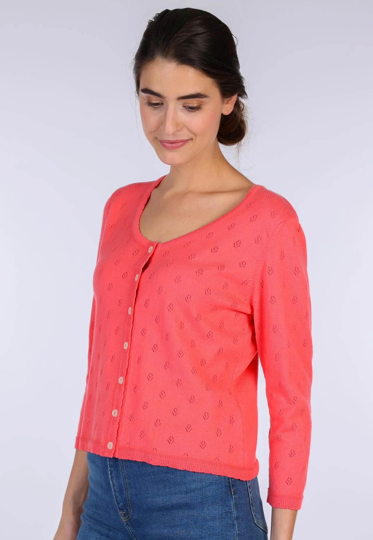 Strickjacke Liselotte Daisy - Rouge – Bild 4