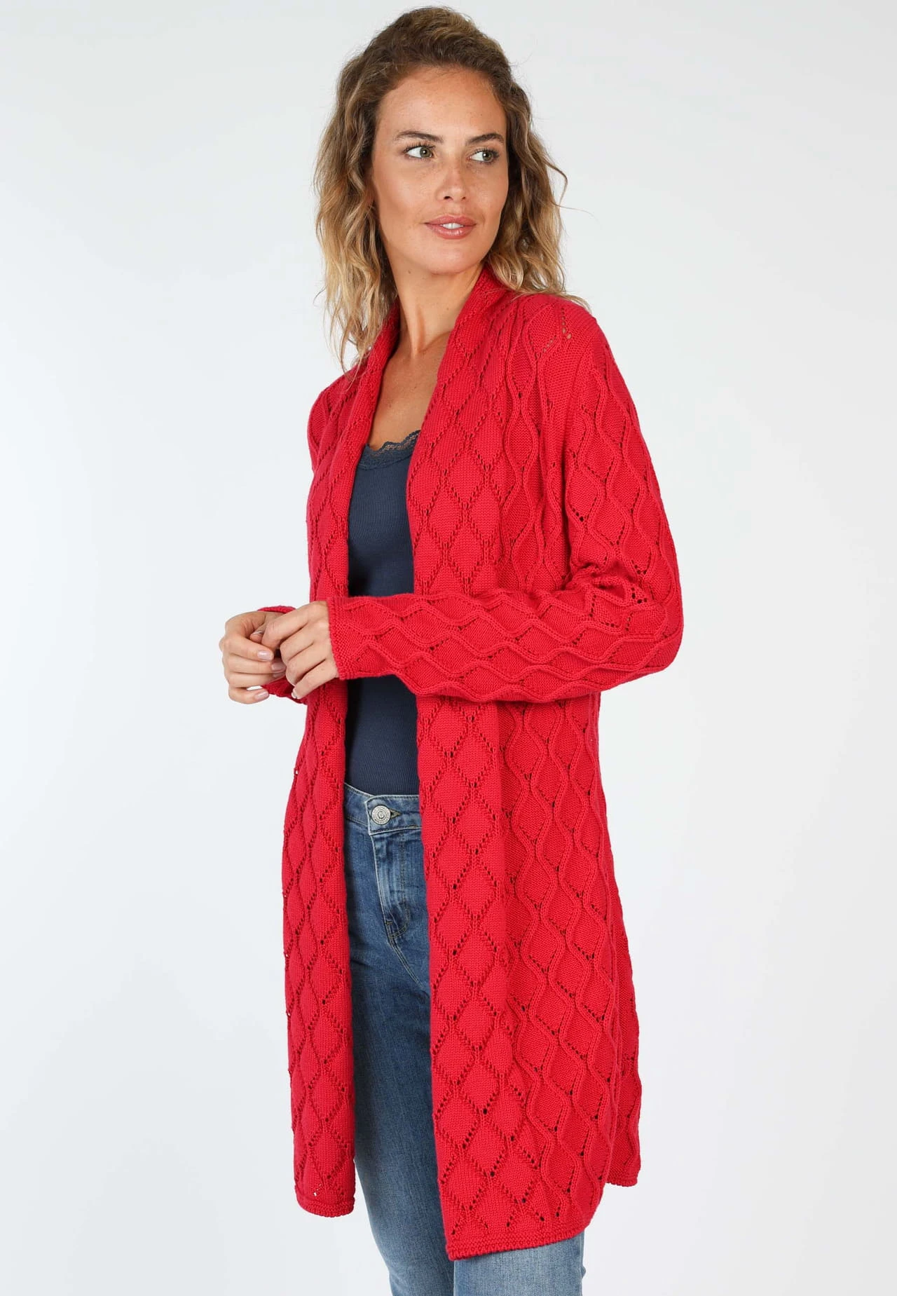 Strickjacke Ebbie - Rubin – Bild 4