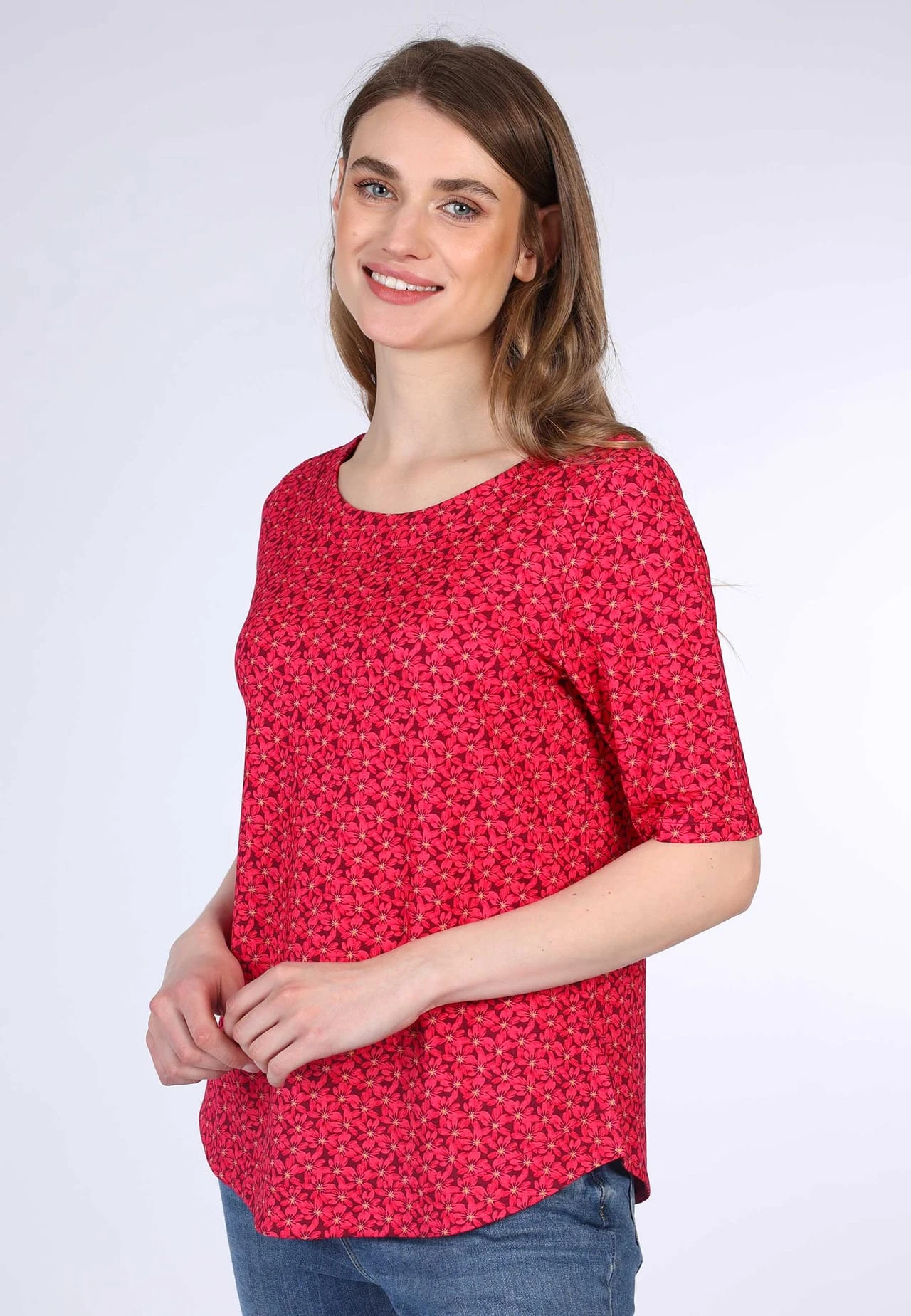 T-Shirt Nini Flower Field- Azalea – Bild 4