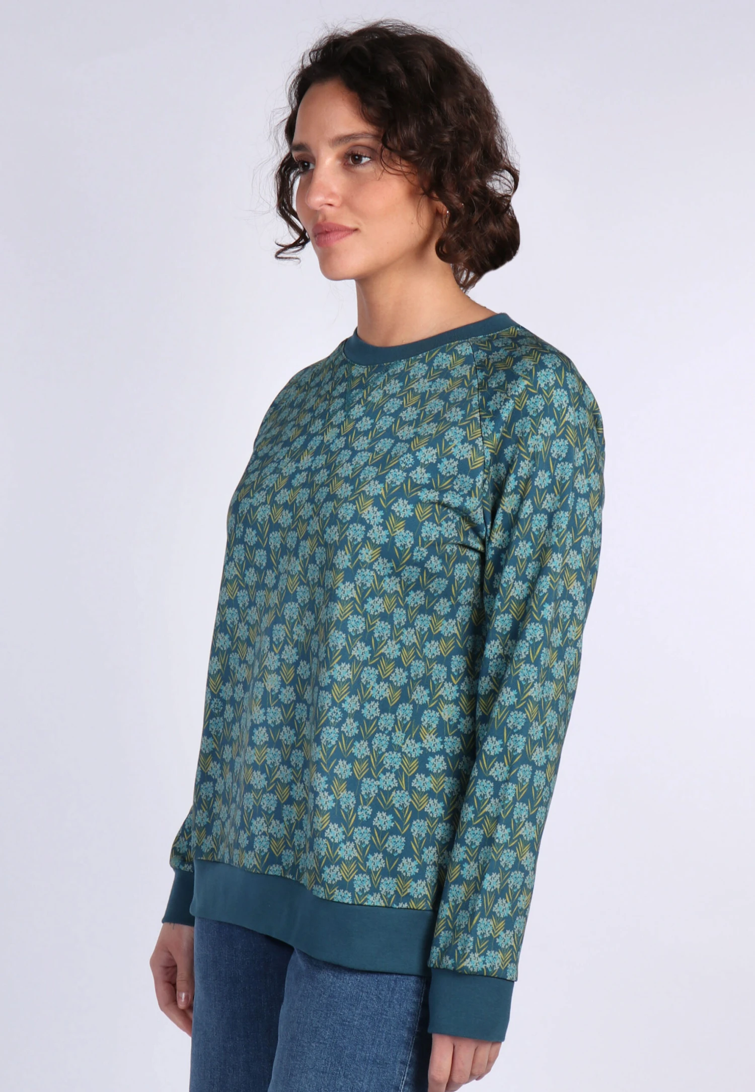 Sweater Shona Garden- Deep Ocean – Bild 4