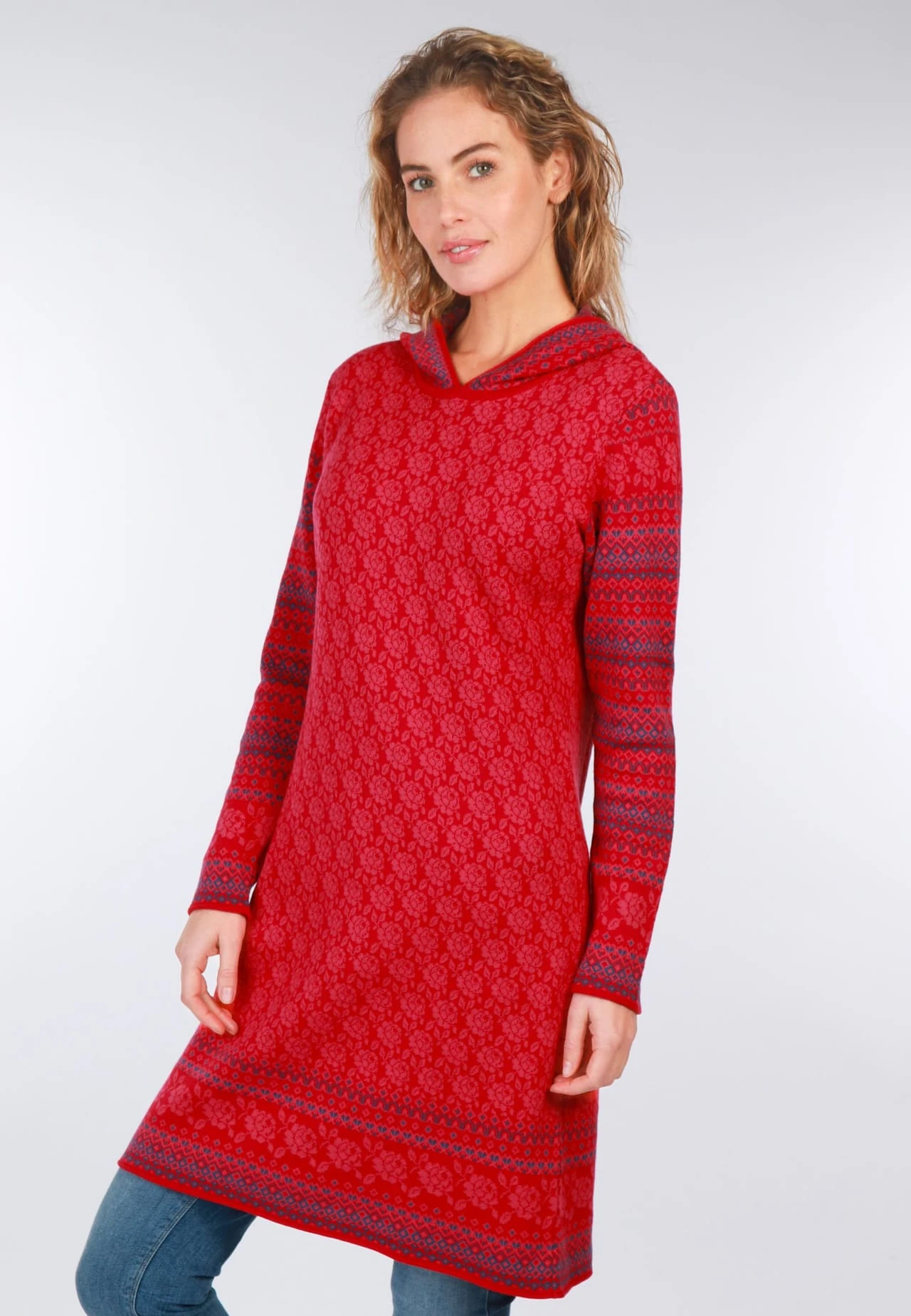 Strickkleid Benja Rose - Rubin – Bild 4