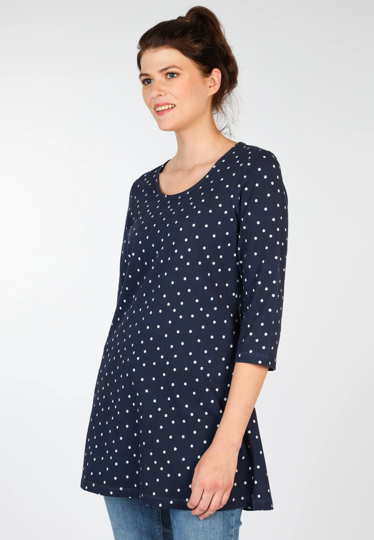 Tunika Jumana Dot- Navy – Bild 4
